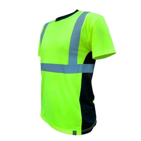 SS360 Basic Class 2 T-Shirt W/ Vented Sides, Safety Green, 3XL